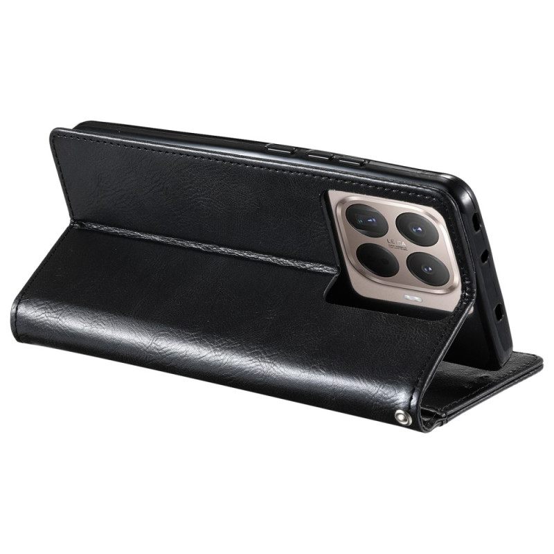 Δερματινη Θηκη Xiaomi 15t Pro 6 Θήκες Για Κάρτες Και Κορδόνι