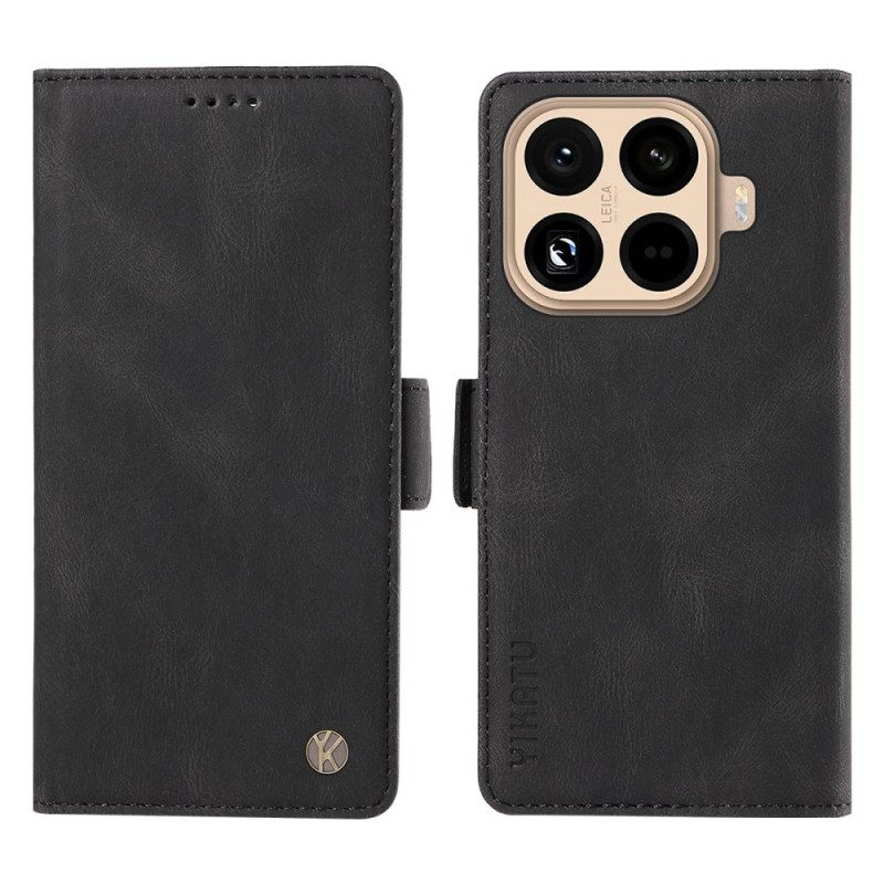 Δερματινη Θηκη Xiaomi 15t Pro Δερμάτινο Εφέ Yikatu Σιλικόνης