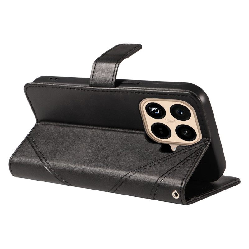 Δερματινη Θηκη Xiaomi 15t Pro Δίχρωμο Γεωμετρικό