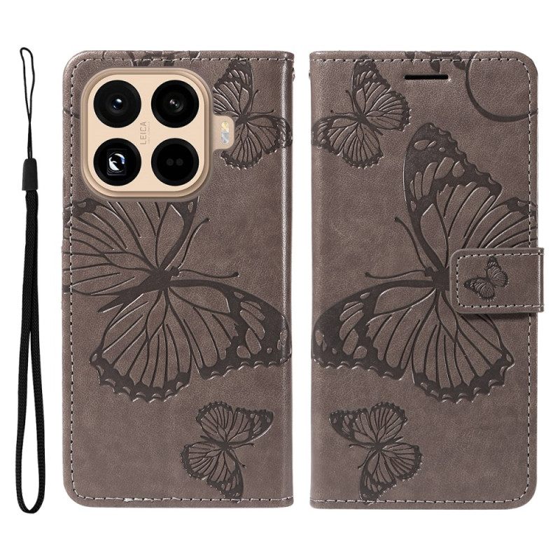 Δερματινη Θηκη Xiaomi 15t Pro Γιγάντιες Πεταλούδες