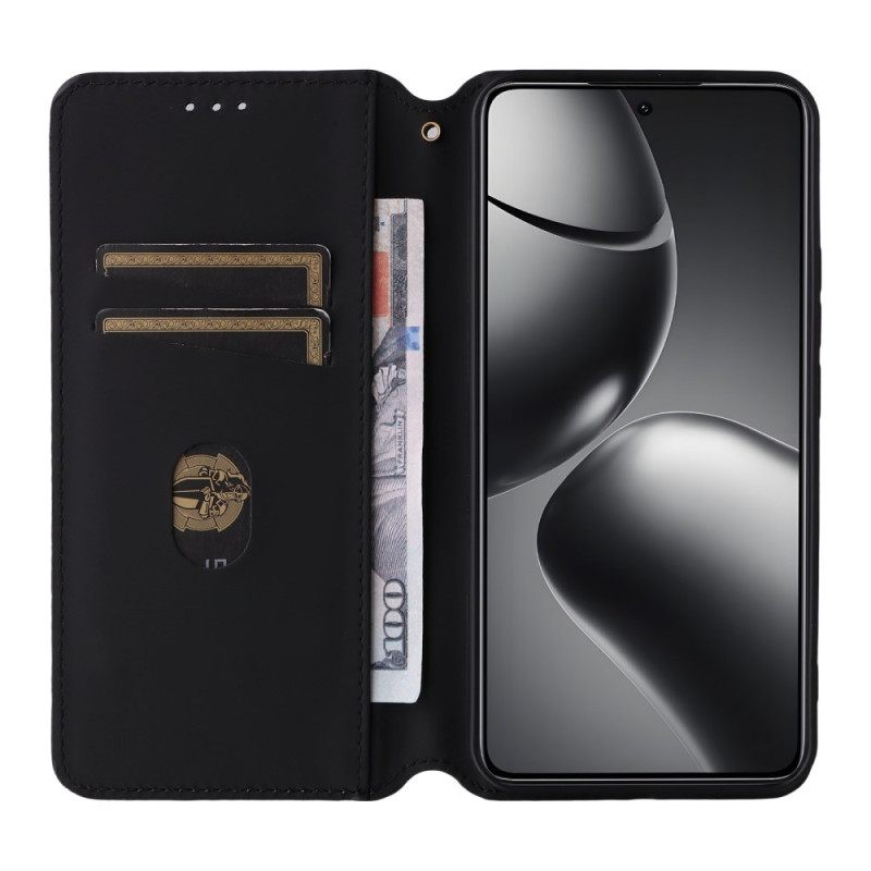 Δερματινη Θηκη Xiaomi 15t Pro Γκλίτερ Σιλικόνης