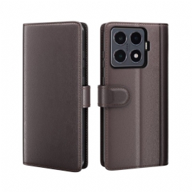 Δερματινη Θηκη Xiaomi 15t Pro Γνήσιο Δέρμα Σιλικόνης