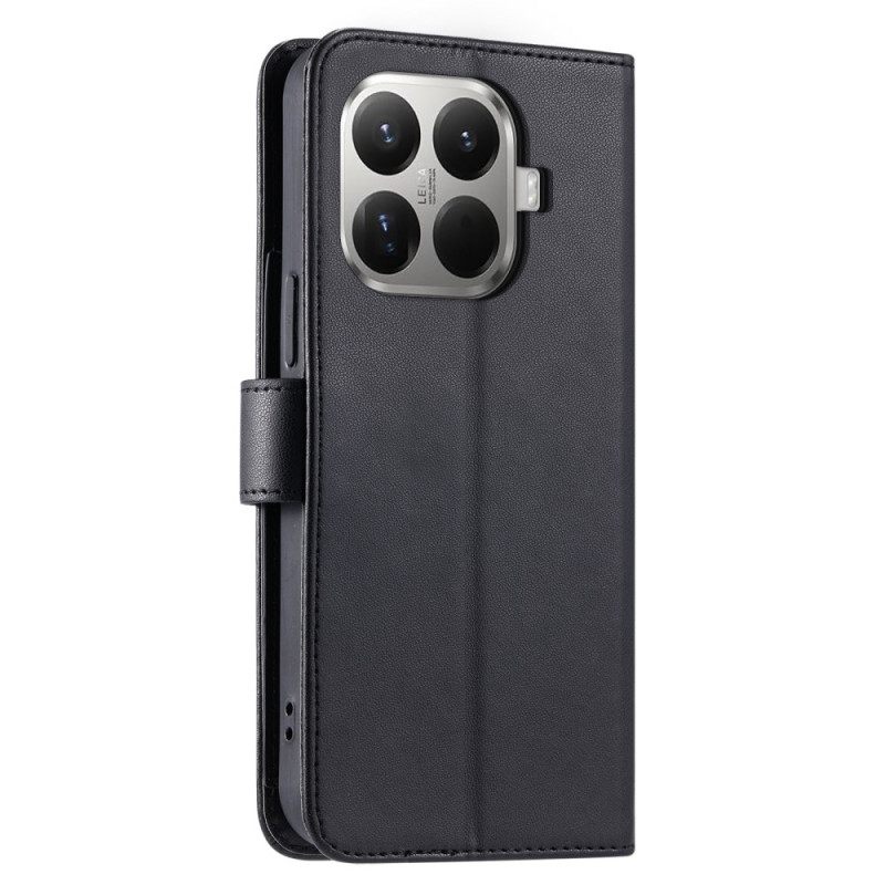 Δερματινη Θηκη Xiaomi 15t Pro Καπιτονέ Με Τιράντες Σιλικόνης