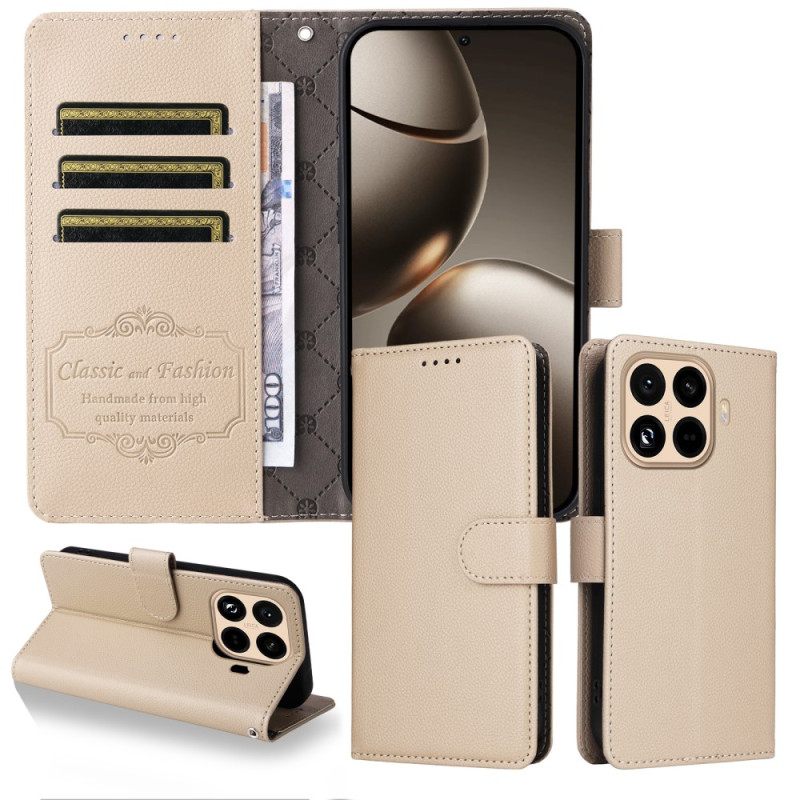 Δερματινη Θηκη Xiaomi 15t Pro Πορτοφόλι Με Εφέ Δέρματος Rfid