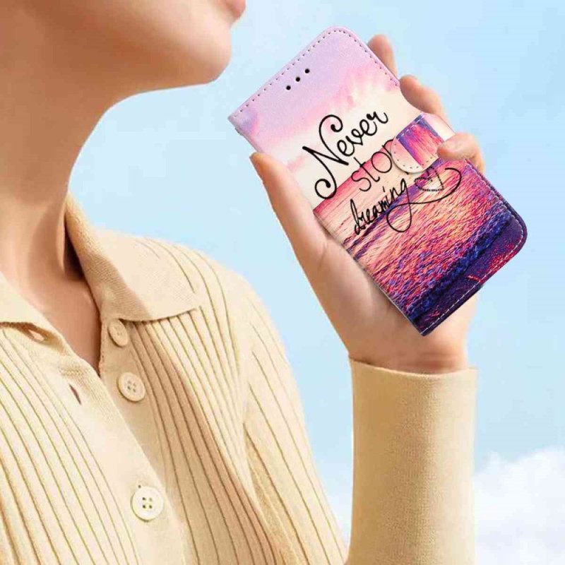 Δερματινη Θηκη Xiaomi 15t Pro Ποτέ Μην Σταματάς