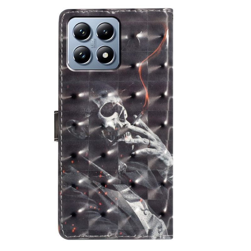 Δερματινη Θηκη Xiaomi 15t Pro Σκελετός Με Καπνιστή Επιφάνεια