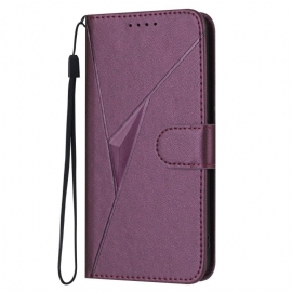 Δερματινη Θηκη Xiaomi 15t Pro Τριγωνικό Σχέδιο