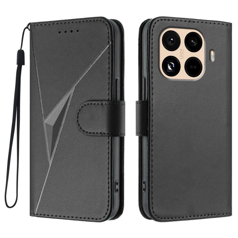 Δερματινη Θηκη Xiaomi 15t Pro Τριγωνικό Σχέδιο