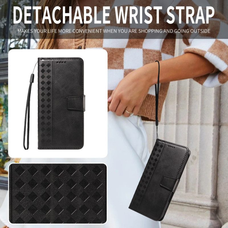 Δερματινη Θηκη Xiaomi 15t Pro Ζωφόρος Διαμάντια Σιλικόνης