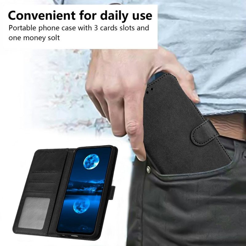 Θηκη Κινητου Xiaomi 15t Pro Δερμάτινο Εφέ Με Λουράκι