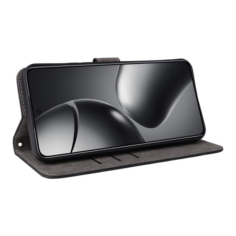 Θηκη Κινητου Xiaomi 15t Pro Θήκες Κινητών Πορτοφόλι Rfid Με Εφέ Σουέτ