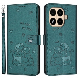 Θηκη Κινητου Xiaomi 15t Pro Θήκες Κινητών Σωρός Από Γάτες Με Λουράκι