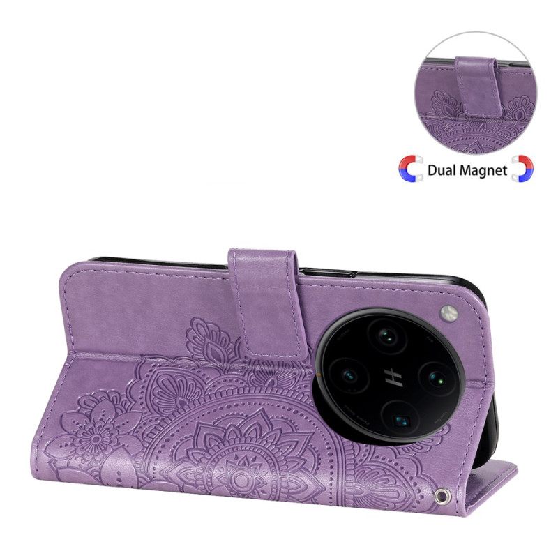 Δερματινη Θηκη Oppo Find X8 Pro Εκτύπωση Μάνταλα