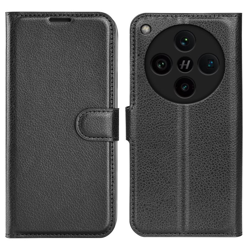 Δερματινη Θηκη Oppo Find X8 Pro Κλασικό Δέρμα Με Τεχνητή Νοημοσύνη Από Λίτσι