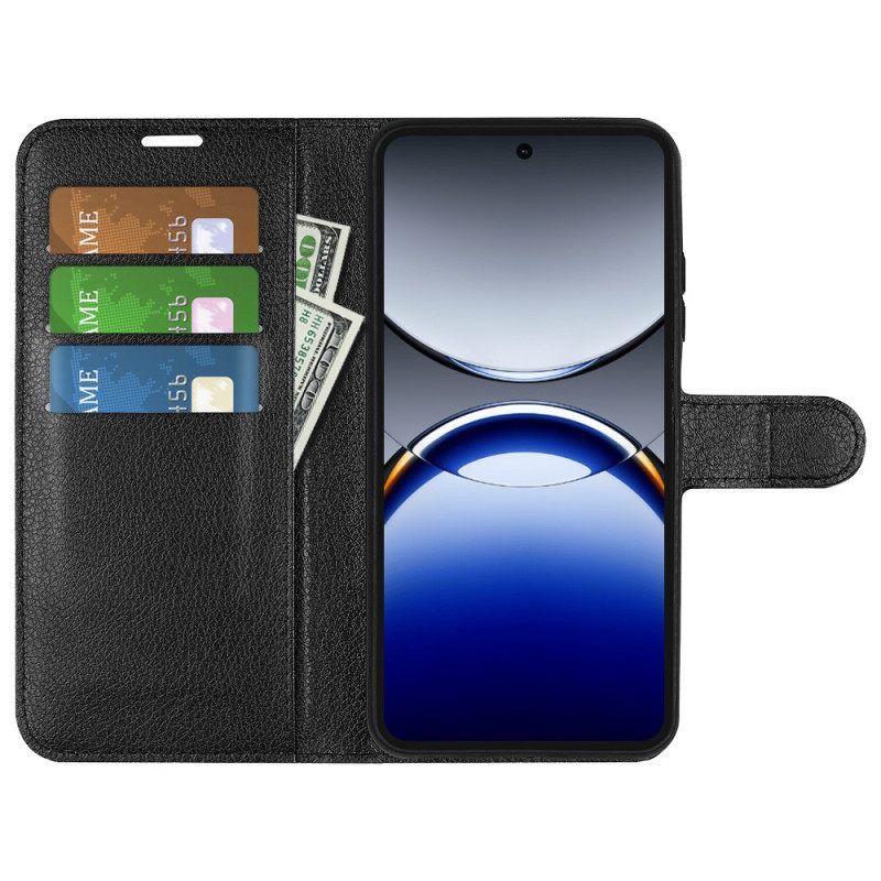 Δερματινη Θηκη Oppo Find X8 Pro Κλασικό Δέρμα Με Τεχνητή Νοημοσύνη Από Λίτσι