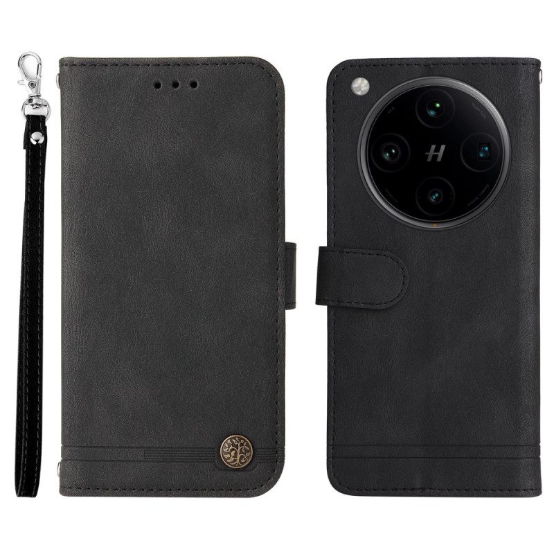 Δερματινη Θηκη Oppo Find X8 Pro Κλασικό Vintage Λουράκι