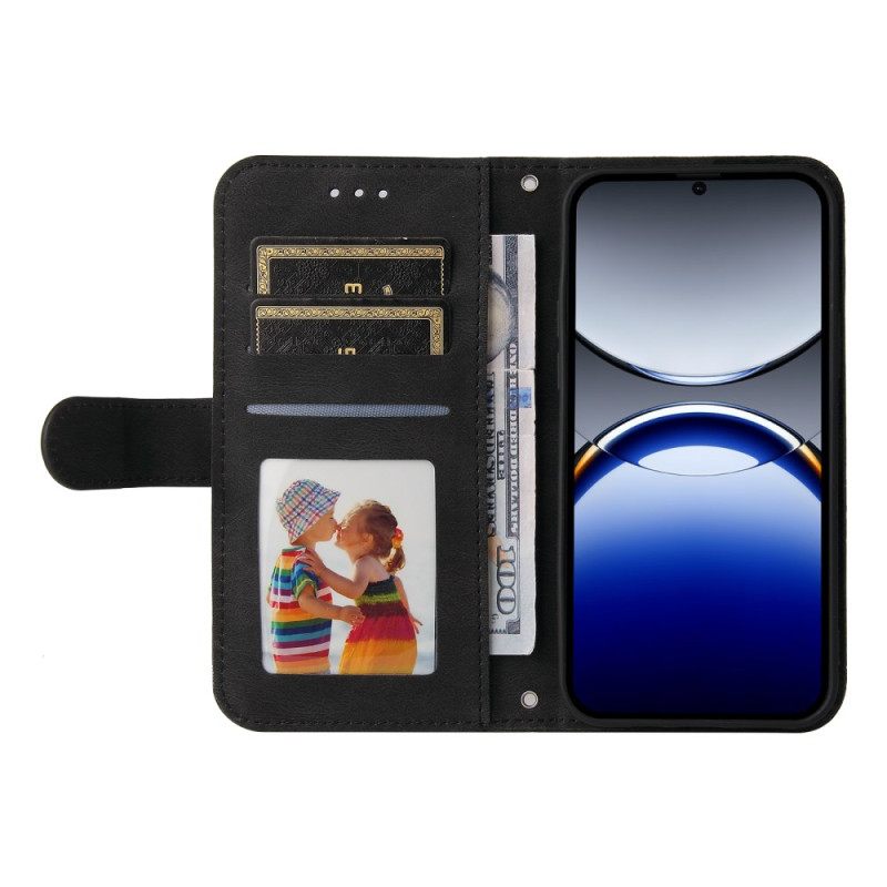 Δερματινη Θηκη Oppo Find X8 Pro Κλασικό Vintage Λουράκι