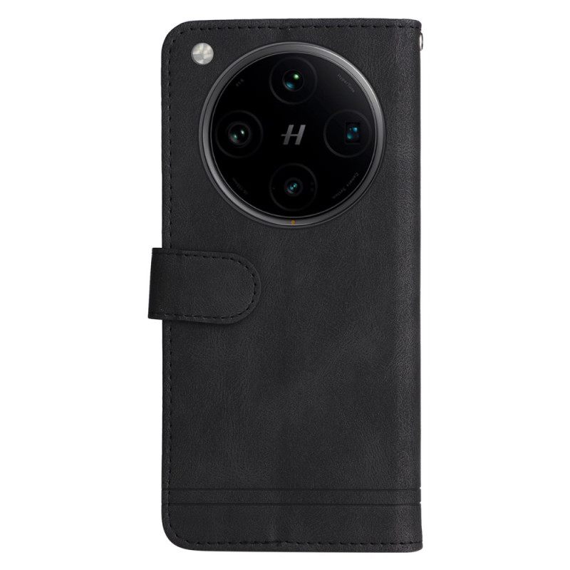 Δερματινη Θηκη Oppo Find X8 Pro Κλασικό Vintage Λουράκι