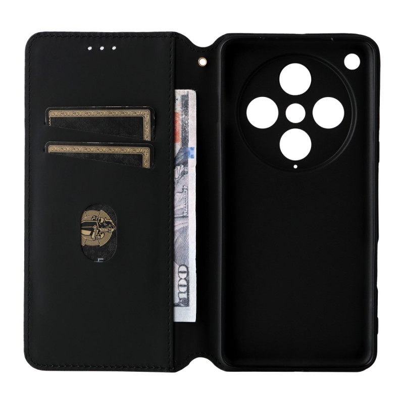 Δερματινη Θηκη Oppo Find X8 Pro Τρισδιάστατο Σχέδιο Με Διαμάντια Σιλικόνης