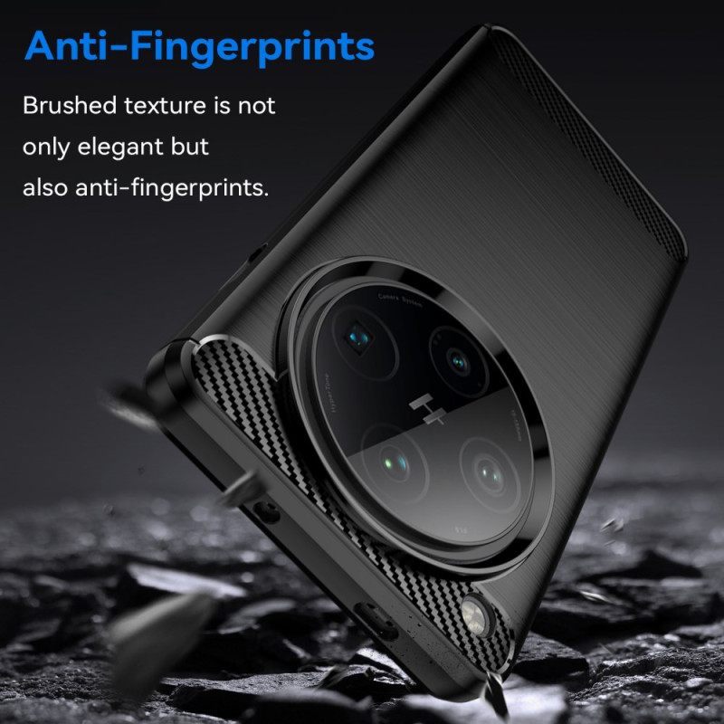 Κάλυμμα Oppo Find X8 Pro Βουρτσισμένο Ανθρακονήματα