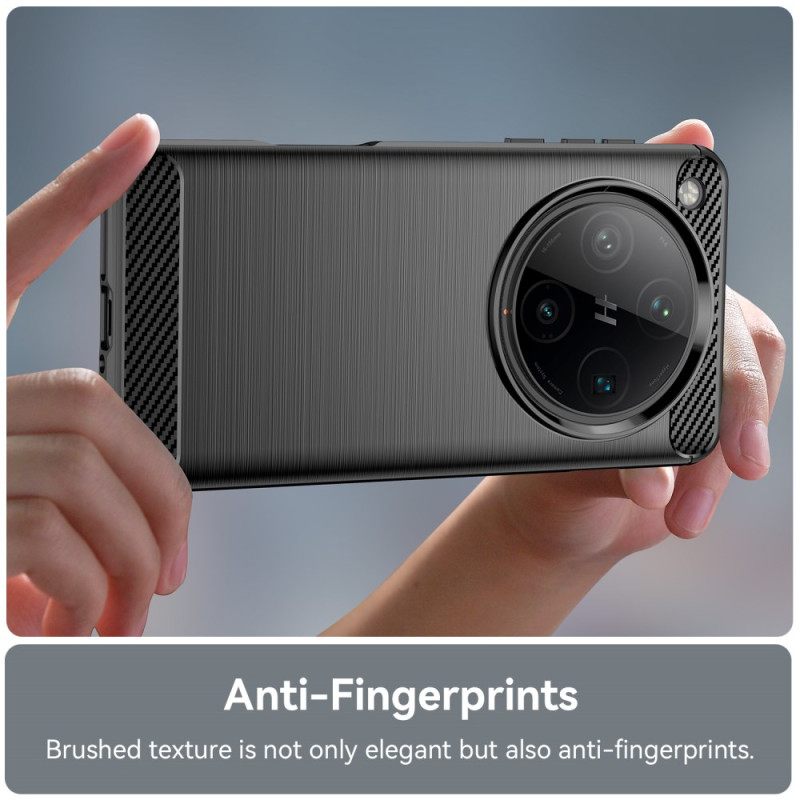 Κάλυμμα Oppo Find X8 Pro Βουρτσισμένο Ανθρακονήματα