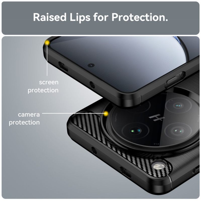 Κάλυμμα Oppo Find X8 Pro Βουρτσισμένο Ανθρακονήματα