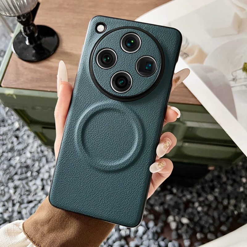 Κάλυμμα Oppo Find X8 Pro Δερμάτινο Εφέ Συμβατό Με Magsafe Σιλικόνης