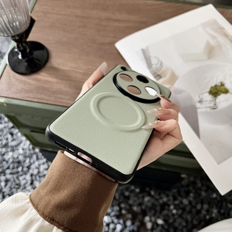 Κάλυμμα Oppo Find X8 Pro Δερμάτινο Εφέ Συμβατό Με Magsafe Σιλικόνης