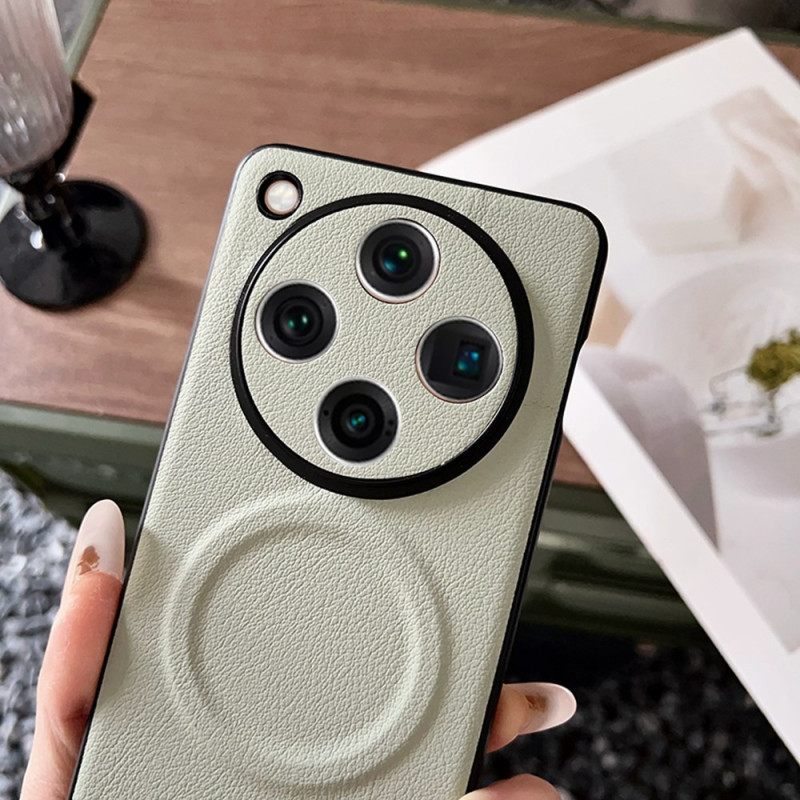 Κάλυμμα Oppo Find X8 Pro Δερμάτινο Εφέ Συμβατό Με Magsafe Σιλικόνης