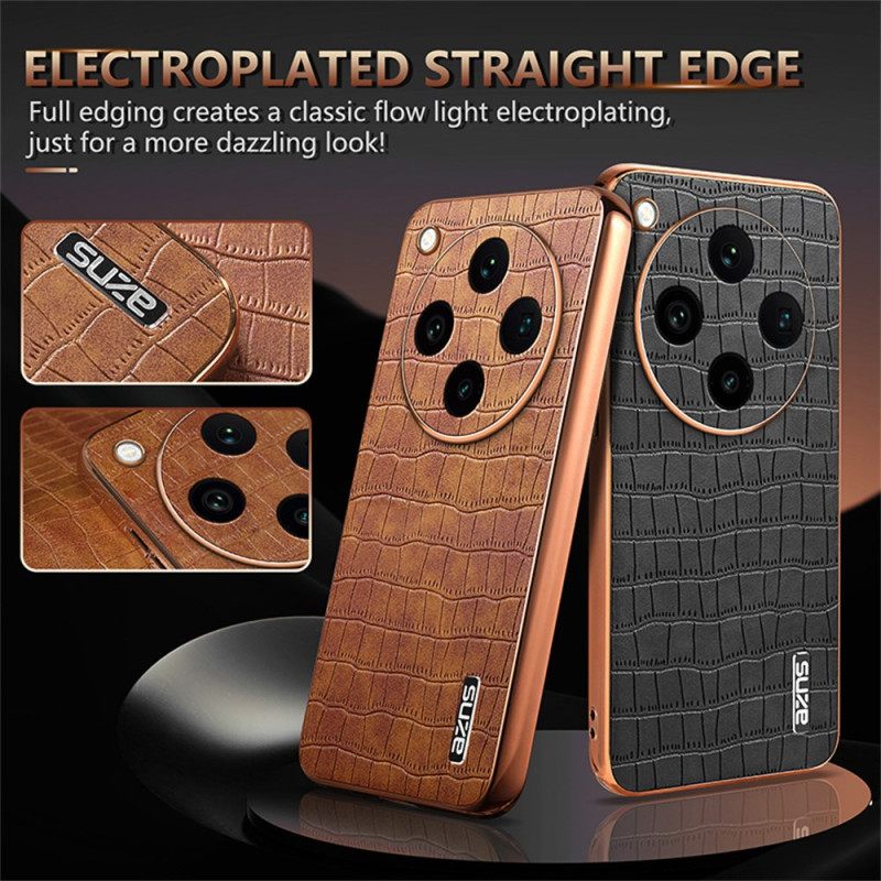 Κάλυμμα Oppo Find X8 Pro Εφέ Κροκόδειλου Azns Σιλικόνης