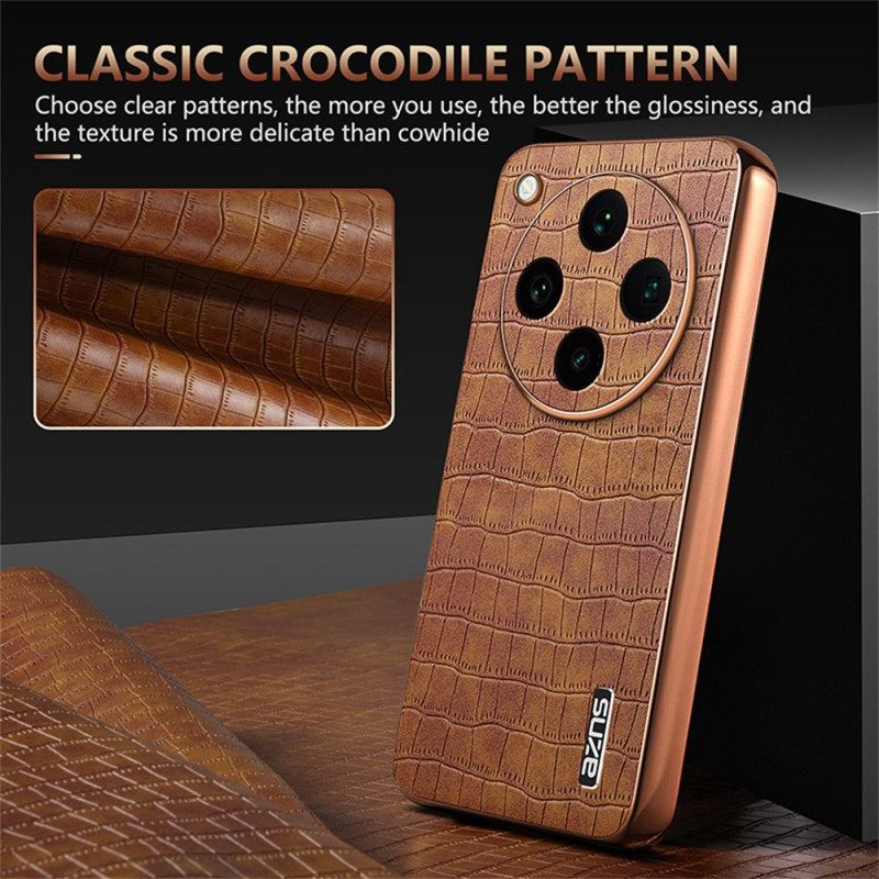 Κάλυμμα Oppo Find X8 Pro Εφέ Κροκόδειλου Azns Σιλικόνης