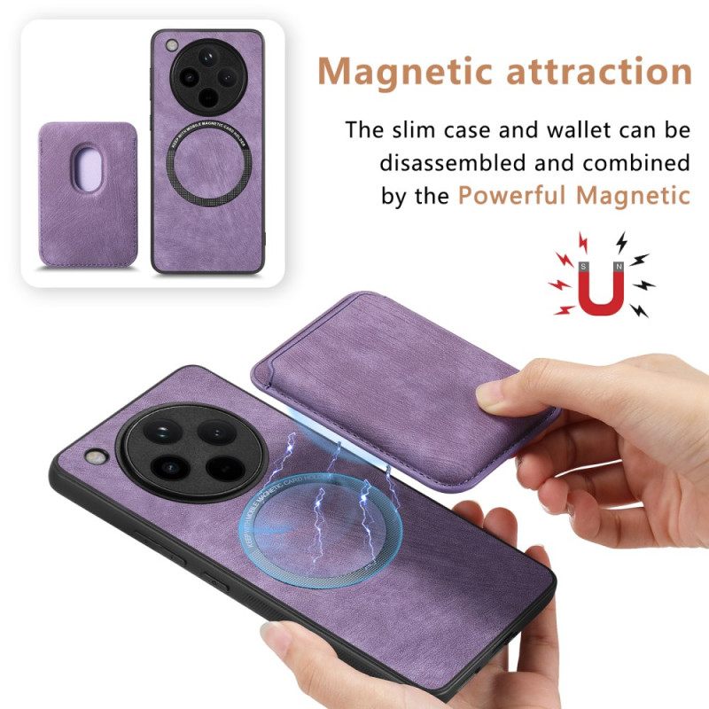 Κάλυμμα Oppo Find X8 Pro Ρετρό Με Αποσπώμενη Θήκη Κάρτας