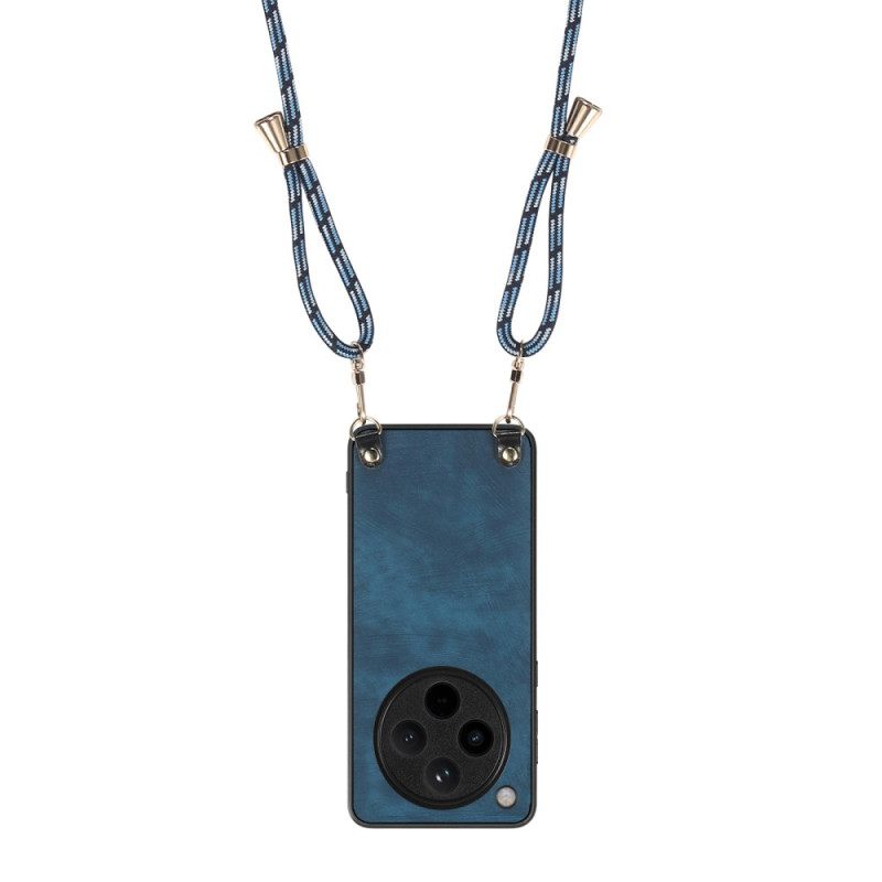 Κάλυμμα Oppo Find X8 Pro Τεχνητό Δέρμα Σιλικόνης