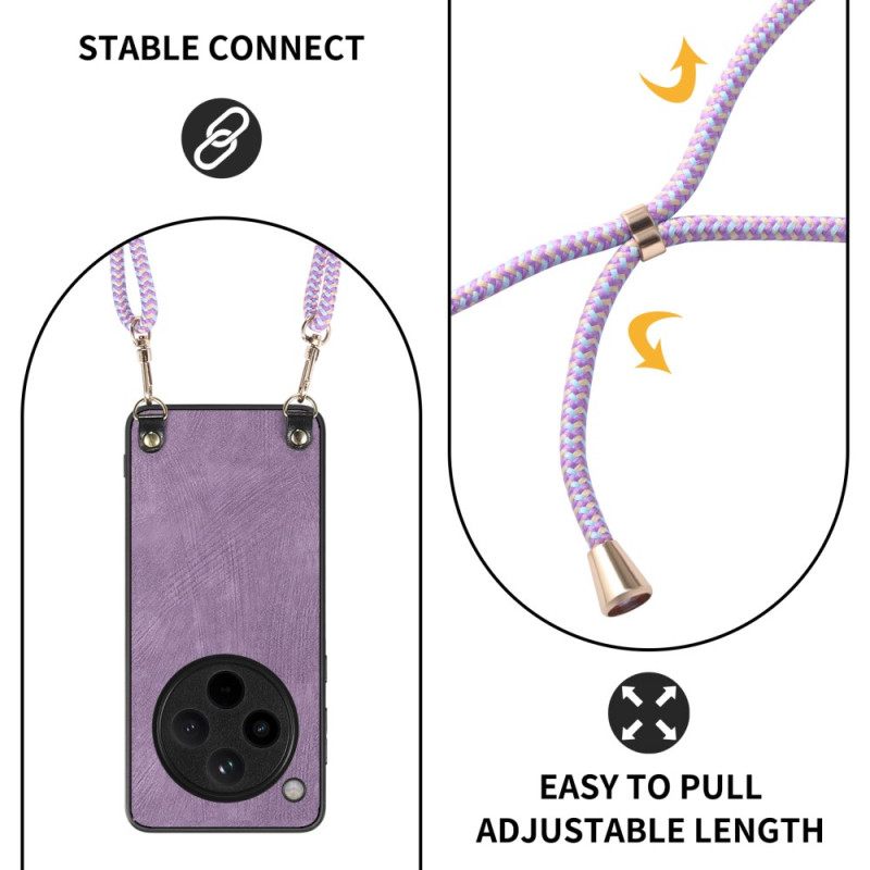 Κάλυμμα Oppo Find X8 Pro Τεχνητό Δέρμα Σιλικόνης