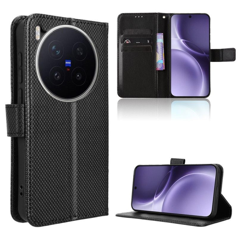 Δερματινη Θηκη Vivo X300 Pro Υφή Διαμαντιού