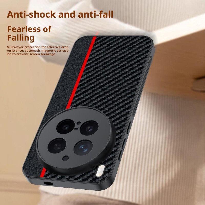 Κάλυμμα Vivo X300 Pro Ίνες Άνθρακα Σιλικόνης