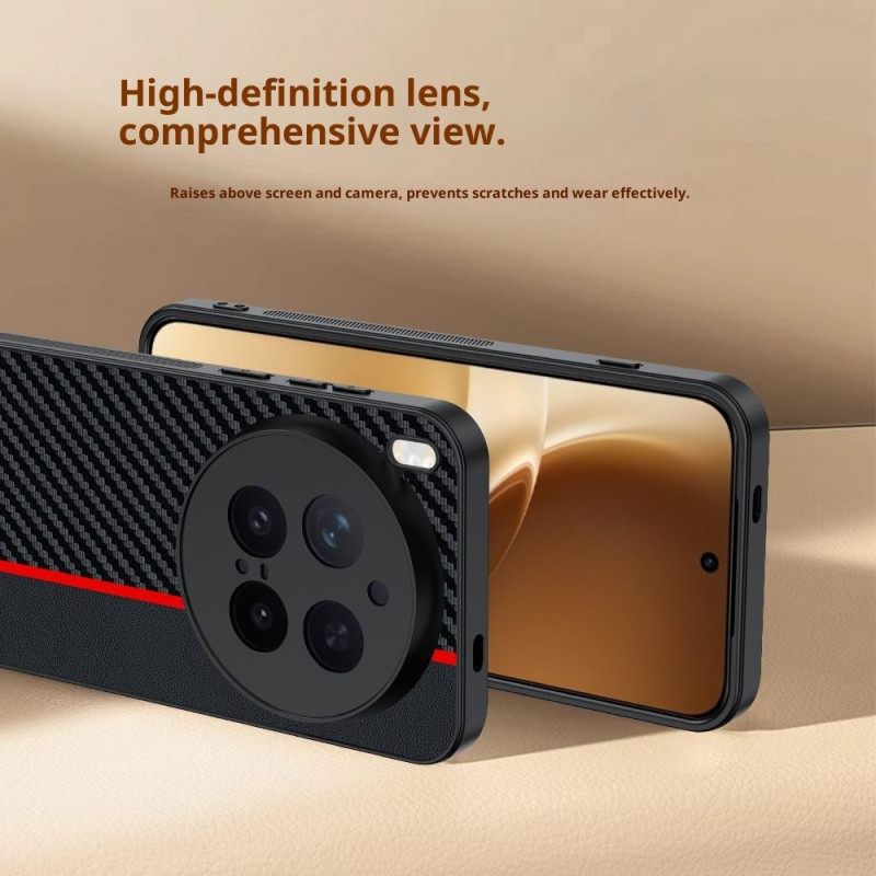 Κάλυμμα Vivo X300 Pro Ίνες Άνθρακα Σιλικόνης