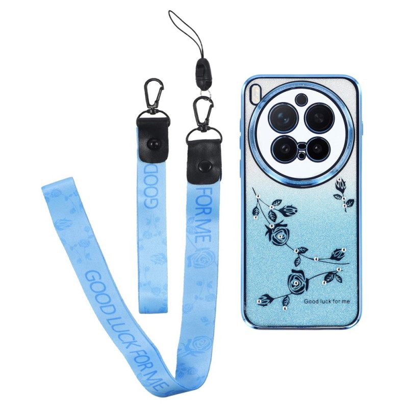 Κάλυμμα Vivo X300 Pro Λουλούδια Και Στρας