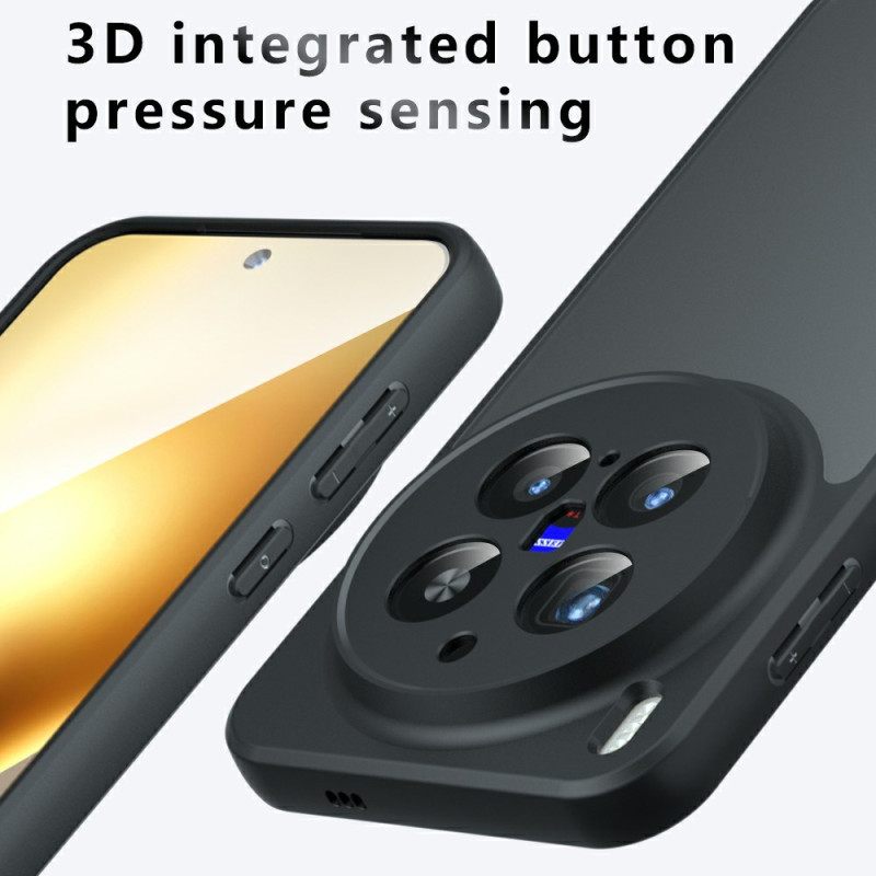 Κάλυμμα Vivo X300 Pro Ματ Μαύρο Διαφανές