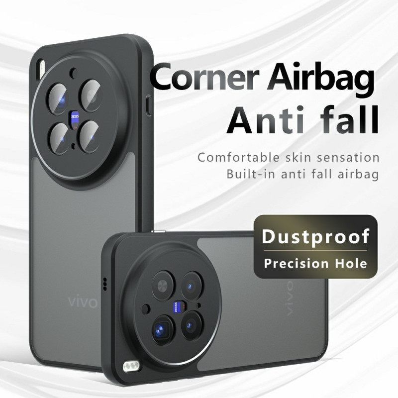 Κάλυμμα Vivo X300 Pro Ματ Μαύρο Διαφανές