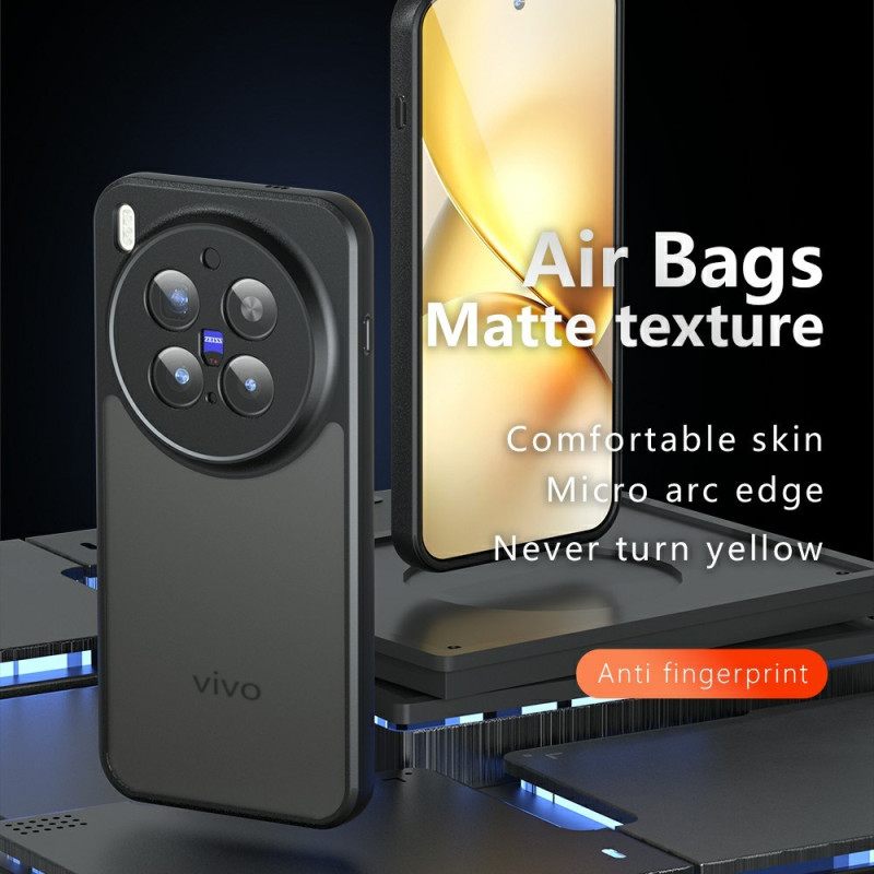 Κάλυμμα Vivo X300 Pro Ματ Μαύρο Διαφανές