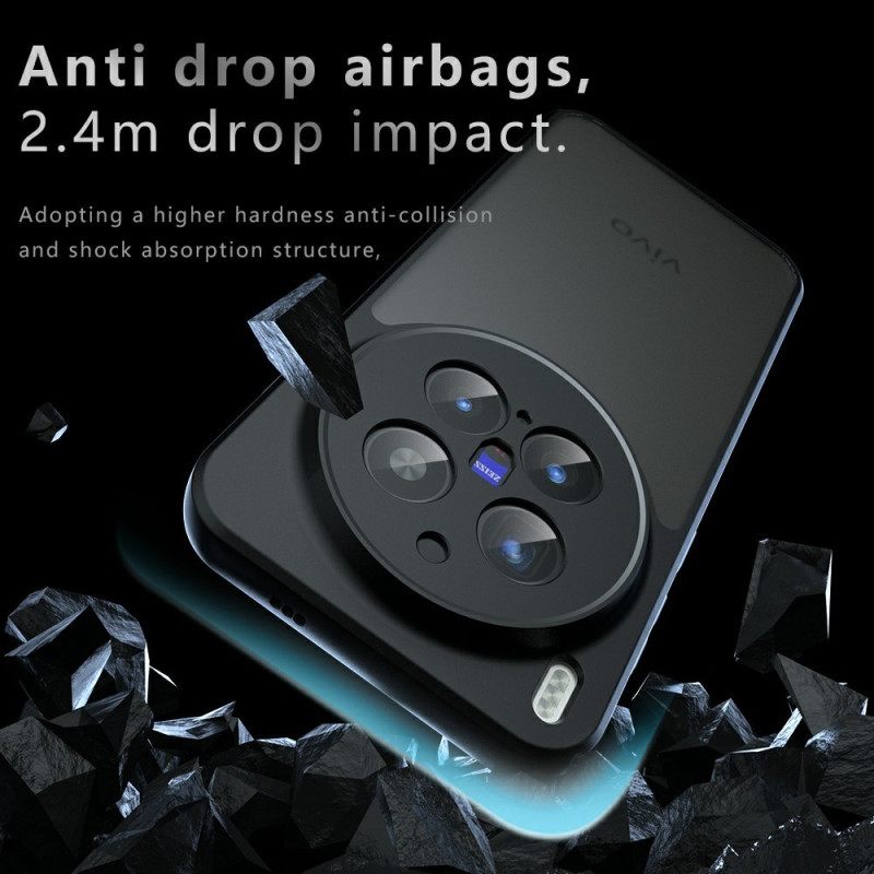 Κάλυμμα Vivo X300 Pro Ματ Μαύρο Διαφανές