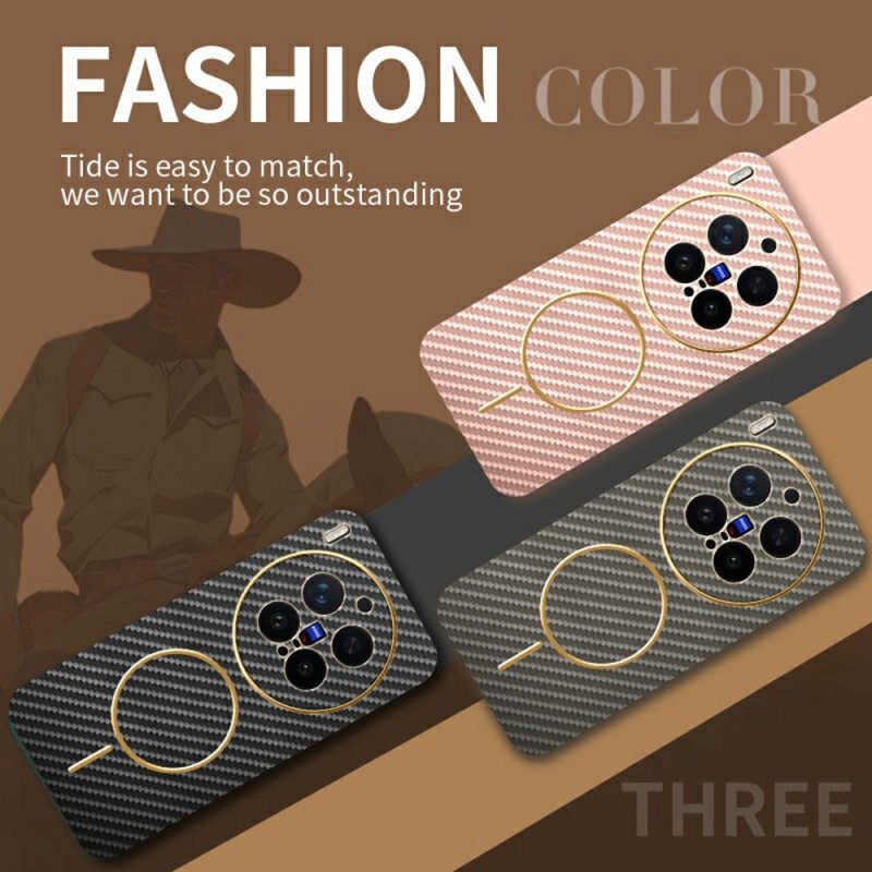 Κάλυμμα Vivo X300 Pro Υφή Ινών Άνθρακα