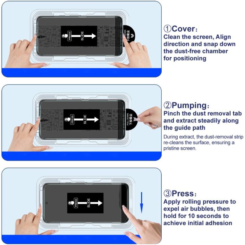 Προστατευτικό Οθόνης Από Σκληρυμένο Γυαλί Για Vivo X300 Pro Με Πλαίσιο Εγκατάστασης (ξεκλείδωμα Με Δακτυλικό Αποτύπωμα)