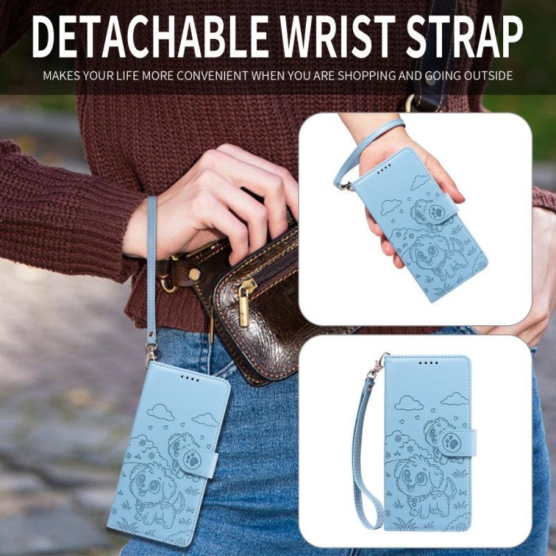 Θηκη Κινητου Vivo X300 Pro Σχέδιο Σκύλου Με Λουράκι