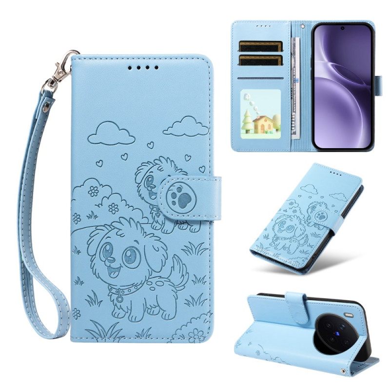 Θηκη Κινητου Vivo X300 Pro Σχέδιο Σκύλου Με Λουράκι