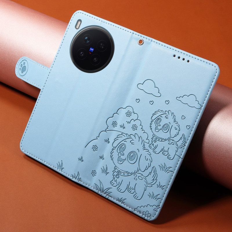 Θηκη Κινητου Vivo X300 Pro Σχέδιο Σκύλου Με Λουράκι