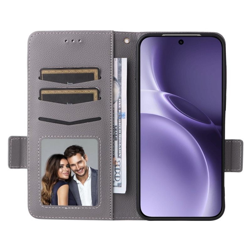 Θηκη Κινητου Vivo X300 Pro Τεχνητό Δέρμα Με Λουράκι