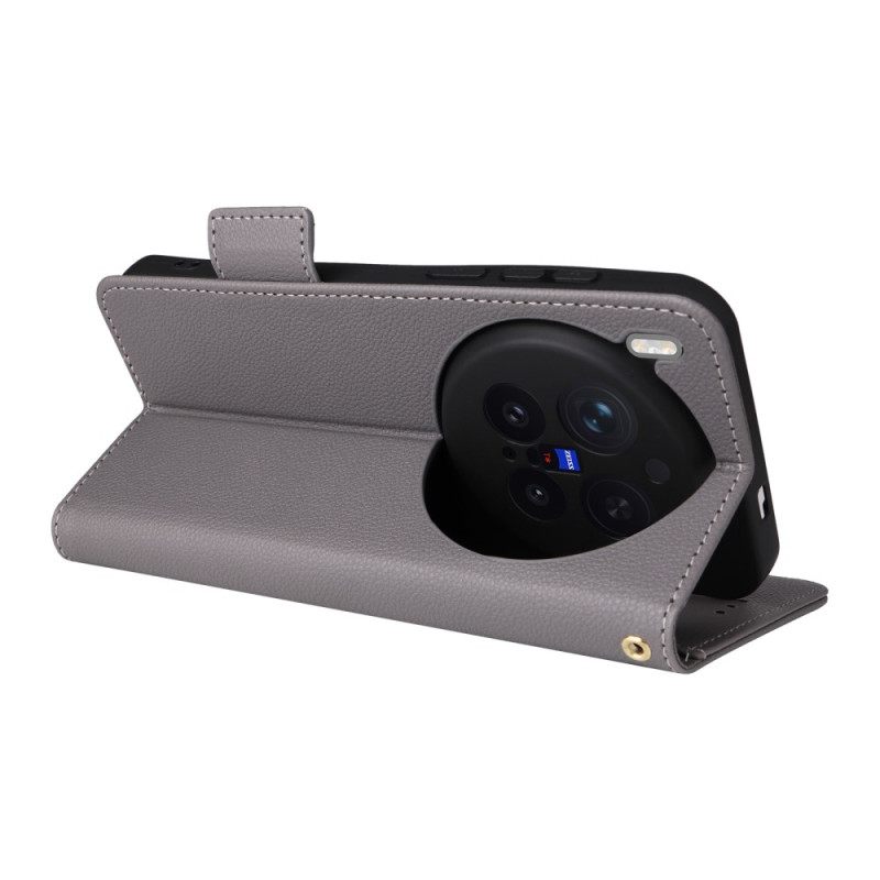 Θηκη Κινητου Vivo X300 Pro Τεχνητό Δέρμα Με Λουράκι