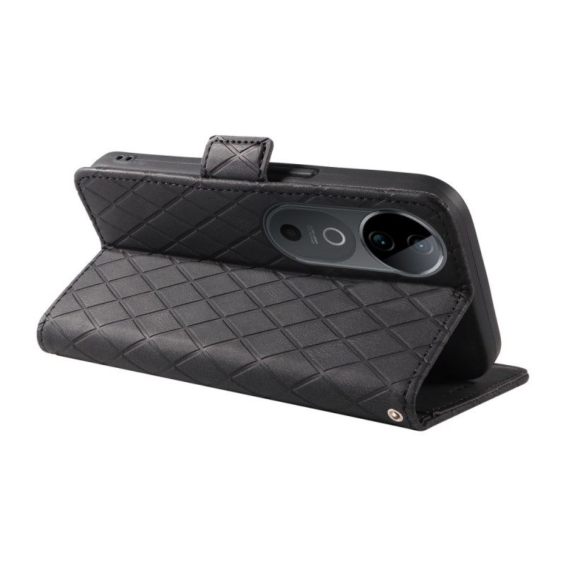 Δερματινη Θηκη Vivo V40 5g Μοτίβο Διαμαντιού